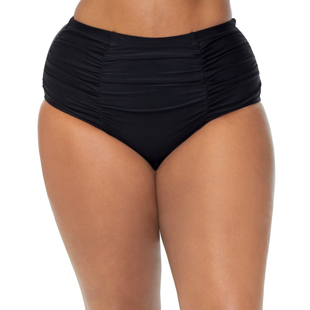Raisins Curve Trendy Plus Costa Tummy-Control Bottoms Black Size 22W 0095